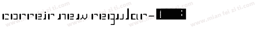 correir new regular字体转换